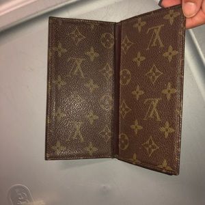 louis vuitton check book cover